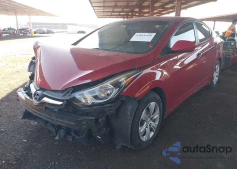 2016 Hyundai Elantra Se из США, поврежденный, VIN KMHDH4AEXGU584532